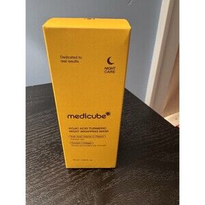 Medicube Kojic Acid Turmeric Night Wrapping Mask 2.53oz 75ml NEW Sealed Retinol